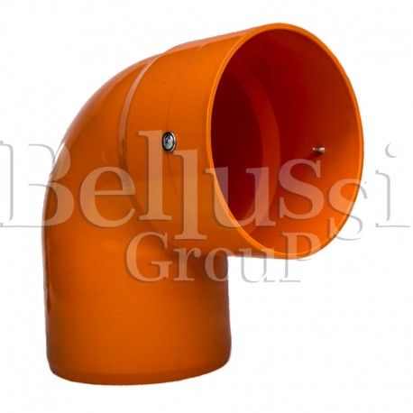 Orange PVC Ellbogen 90° MP/F/PV Tische