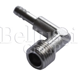 Connector of elbow and iron 6 mm x 1/4