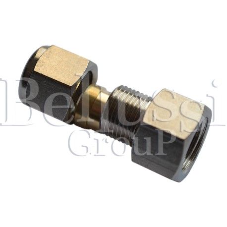 Connector 1/4 internal thread for cooper tube 8 mm