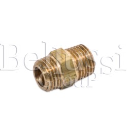 Nipple 1/4'' (external thread) x 1/4" (external thread) of drain valve and boiler