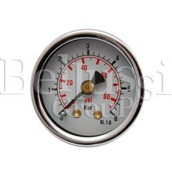 Small pressure gauge 6 bar 1/8 (external thred)  for steam generators and ironing tables