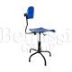 SP-G chair (blue or grey) with plastic seat, height control and gas shock absorber.
