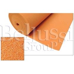 Siliconed yellow foam thickness 6 mm width 150 cm