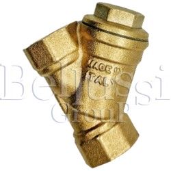  Brass steam filter with thread size 1" and mesh